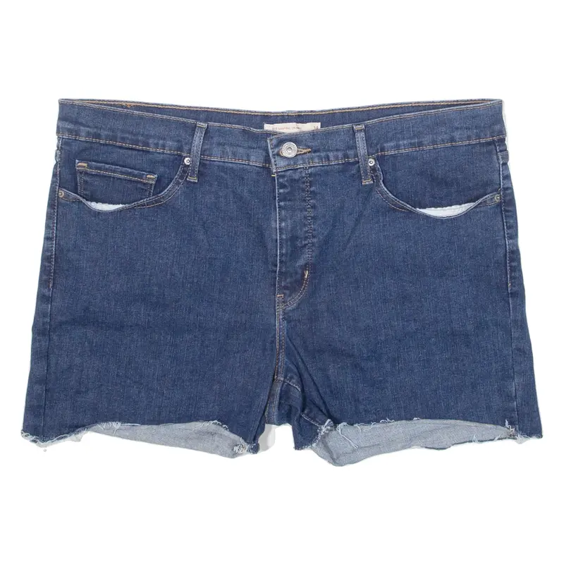 LEVI'S 311 Cut-off Womens Denim Shorts Blue L W34