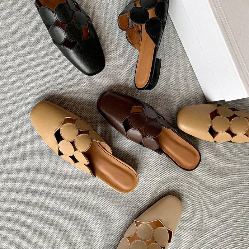 CHIKO Jodee Square Toe Block Heels Clogs/Mules Shoes