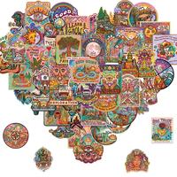 Psychedelic Sticker, 50pcs/set Trippy Sticker, Hippie Sticker Pack for Adults, Laptop Water Bottle Car Cup Computer Guitar Sk...