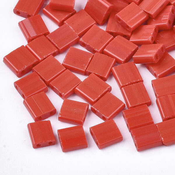 2-Hole Opaque Glass Seed Beads