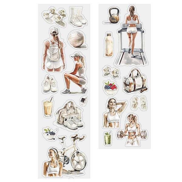 Independent Living Themes Label Paster Picture Stickers