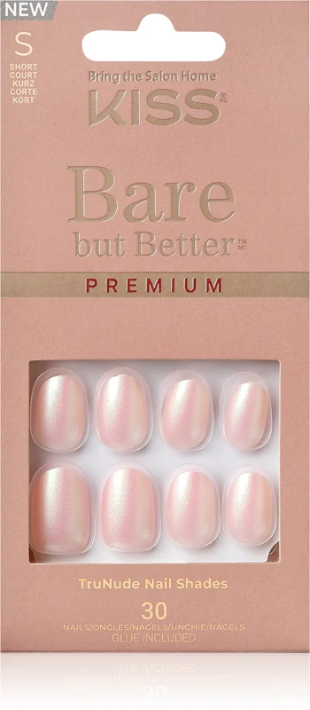 KISS Bare But Better Premium False Nails Mocha 30 Pieces