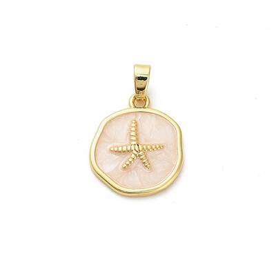 Brass Enamel Pendants