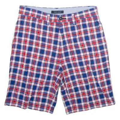 TOMMY HILFIGER Mens Casual Shorts Blue Check M W30