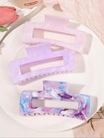Marble Pattern Hair Claw clip, Casual and Versatile Hair Accessories for Women, Minimalist Headwear Suitable for Thick Hair, ...