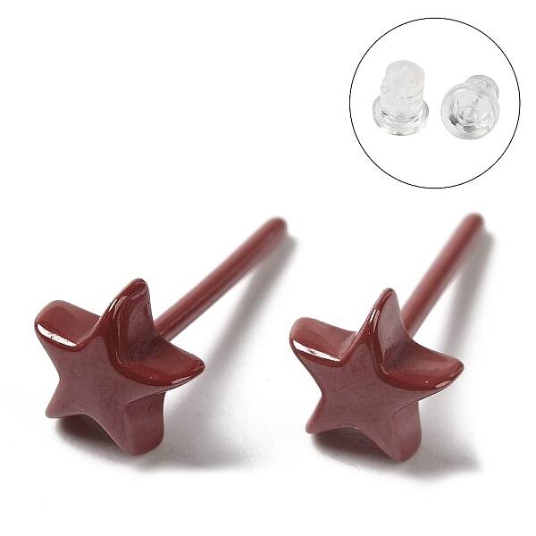 Hypoallergenic Bioceramics Zirconia Ceramic Stud Earrings