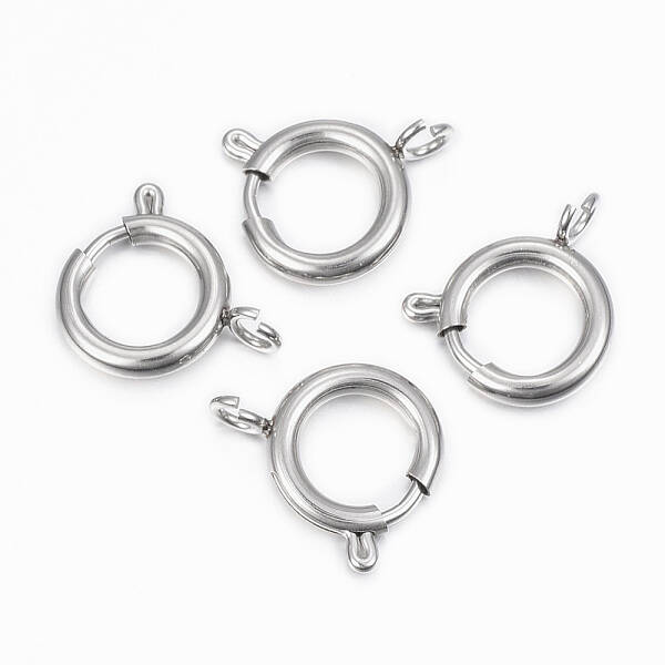 Tarnish Resistant 304 Stainless Steel Smooth Surface Spring Ring Clasps