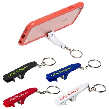 250 Customized Pop 'N Prop Bottle Opener With Phone Stand - ...