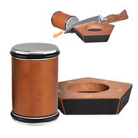 Wooden Handle Knife Sharpener, 1 Set 5 in 1 Manual Knife Rolling Sharpening Tool with Box, Kitchen Accessories, Portable Knif...