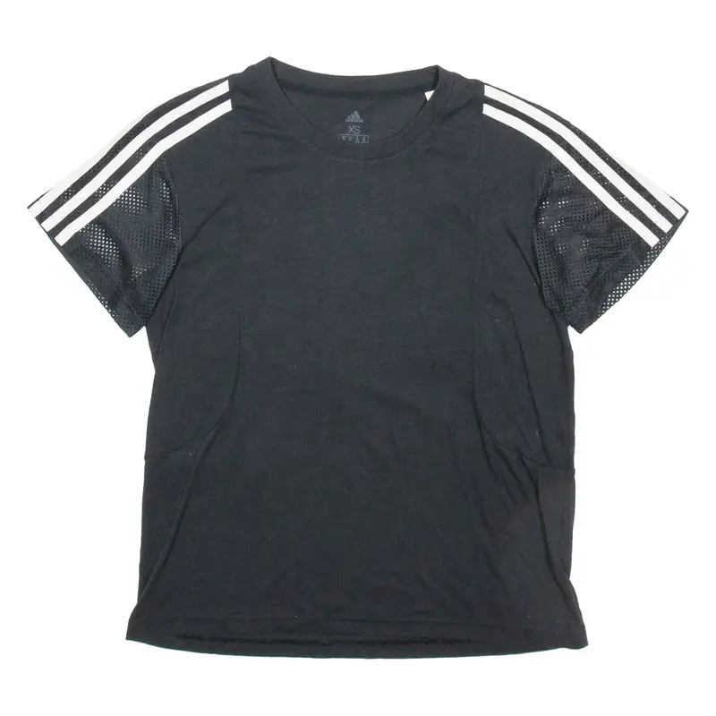 ADIDAS Womens T-Shirt Black XS