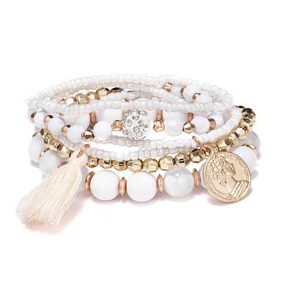 Glass Seed Beads Stretch Bracelet