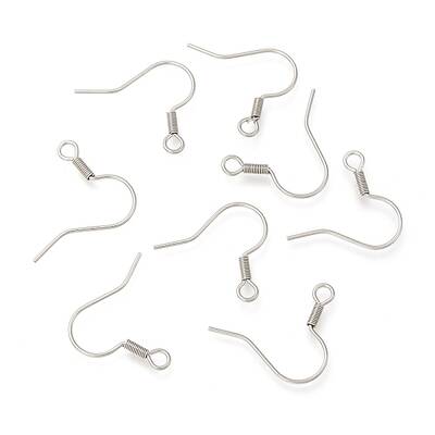 Tarnish Resistant 316 Surgical Stainless Steel Earring Hooks