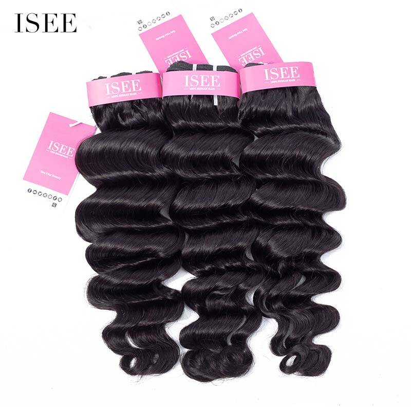 ISEE HAIR 10A Grade 100% Human Virgin Hair Hollywood Wave Bundles Deal