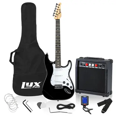 LyxPro Electric Guitar Kit 39 Inches with 20W Amp 6 Strings Picks Tremolo Bar Shoulder Strap Carry Bag & Digital Tuner for No...