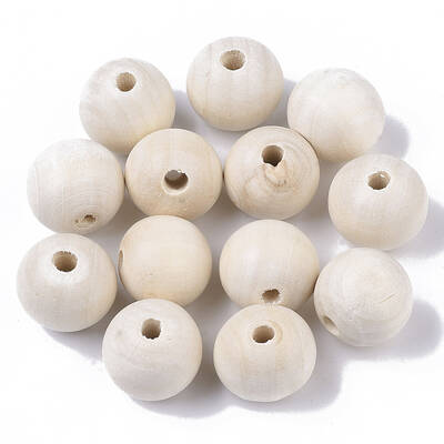 Natural Unfinished Wood Beads