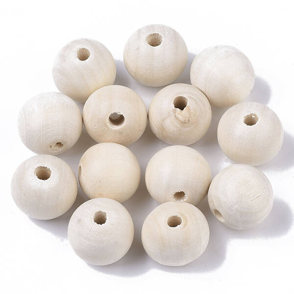 Natural Unfinished Wood Beads