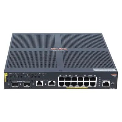 JL693A#ACE HP Aruba 2930F Series 2930F 12G PoE+ 2G/2SFP+ 12 x RJ-45 PoE+ 10/100/1000Base-T and 2 x RJ-45 10/100/1000Base-T an...