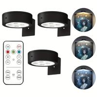 Battery Required Picture Light, Magnetic Painting Light with Remote Control, Wall Mounted LED Lamp for Picture Art Frame Por...