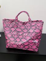 Fashionable Snakeskin Print Tote Bag, Street Trendy Large Capacity Shoulder Bag for Women, Casual Trendy Versatile High-quali...