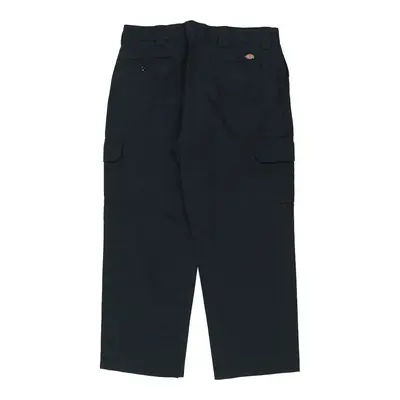 Dickies Cargo Trousers - 38W 30L Navy Cotton Blend