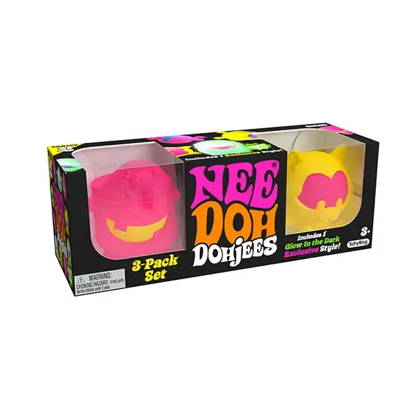 NeeDoh Dohjees (Series 2) 3-Pack Set - Squishy characters - Collect them all - 3 Dohjee's in each pack