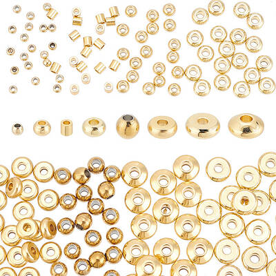160Pcs 8 Styles 304 Stainless Steel Spacer Beads