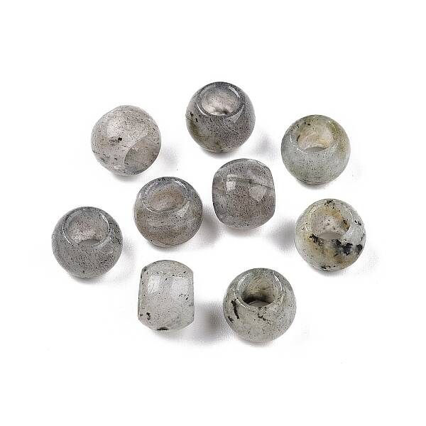 Natural Labradorite European Beads