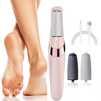 Ceramic Nail Drill Bits Rechargeable Electric Foot Callus Remover with 2 Adjustable Levels Foot File Washable Grinding Head L...