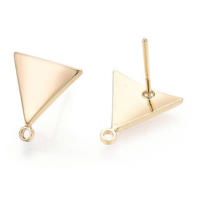 Brass Stud Earring Findings