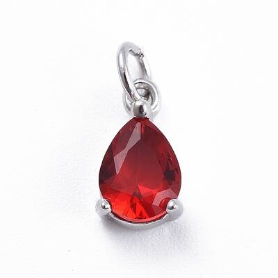 Brass Micro Pave Cubic Zirconia Pendants