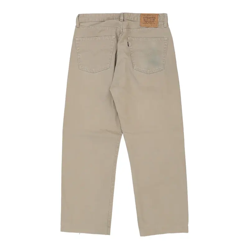 401 Levis Jeans - 32W 28L Beige Cotton