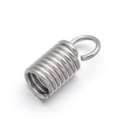 Tarnish Resistant 304 Stainless Steel Coil Cord Ends