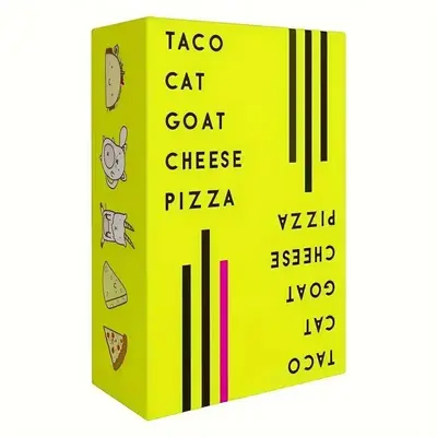 Taco Cat Cheese Pizza Card Game, 1 Count Funny Party Drinking Game Card, Desktop Game Card for Adults, Party Game Supplies