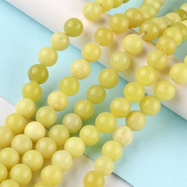 Natural Lemon Jade Beads Strands
