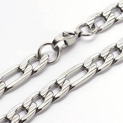 Tarnish Resistant 304 Stainless Steel Figaro Chains Necklaces