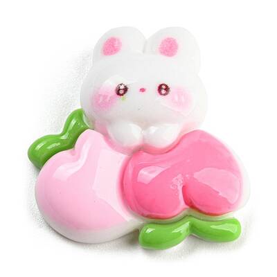 Rabbit Theme Opaque Resin Cabochons
