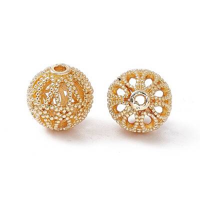 Brass Hollow Beads