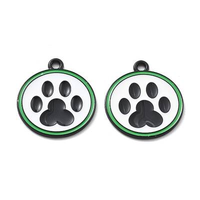 Panda Theme Alloy Enamel Pendants