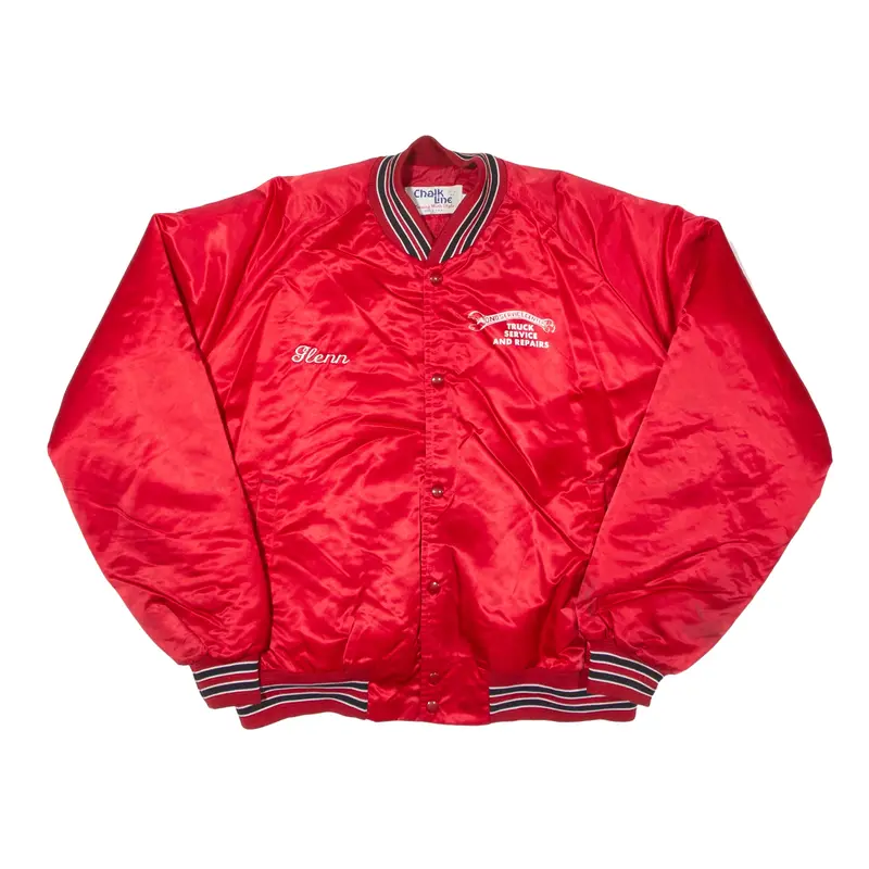 CHALK LINE Bomber USA Jacket Red 90s Mens XL