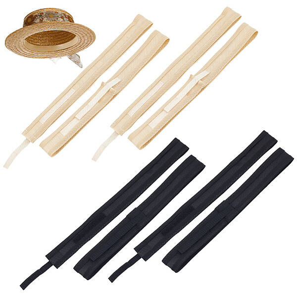 8Pcs 2 Colors Polyester Hat Size Reducer Liner