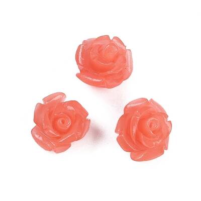 Synthetic Coral Carved Beads