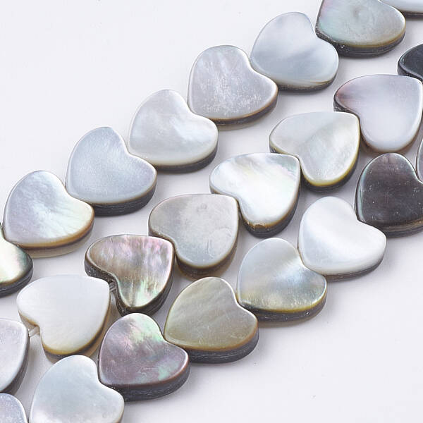 Natural Black Lip Shell Beads Strands