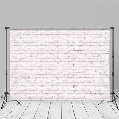 Chic Light Pink Brick Wall Photography Background - Aperturee