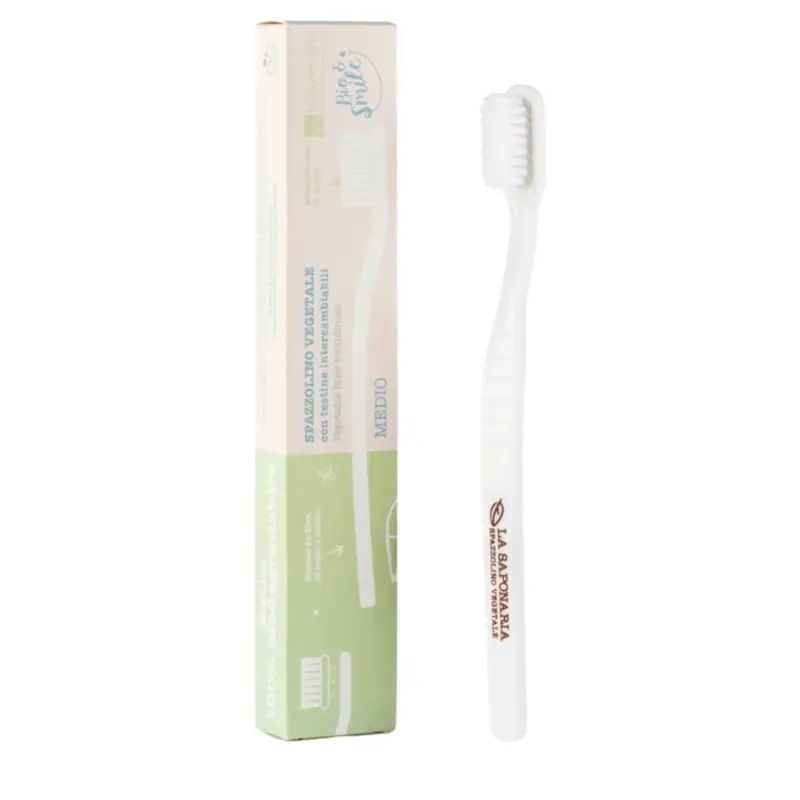 La saponaria Bio&Smile - Vegetable Fibre Toothbrush Medium Bristles