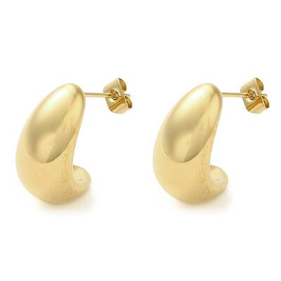 Ion Plating(IP) 304 Stainless Steel Studs Earrings