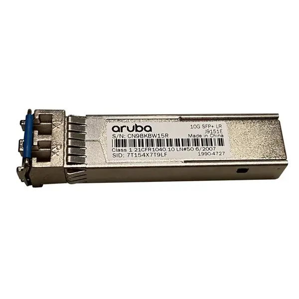 HP 1990-4727 | Aruba 10Gb/s 10Gbase-LR Single-mode Fibre 1310nm 10Km LC Connector SFP + Transceiver Module