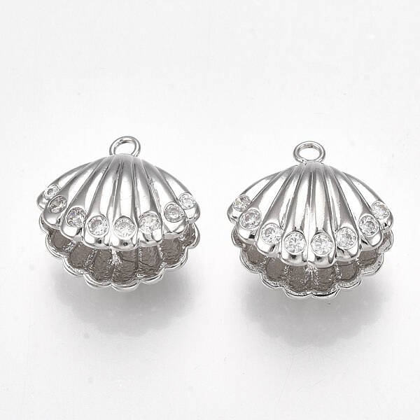 Brass Cubic Zirconia Peg Bails Pendants