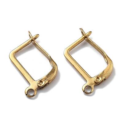 Ion Plating(IP) 304 Stainless Steel Hoop Earring Findings