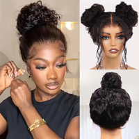 Ashimary Water Wave Invisi-Strap Snug Fit 360 Skin Lace Frontal Human Hair Wig Bleached Knots With Drawstring #Summervibes