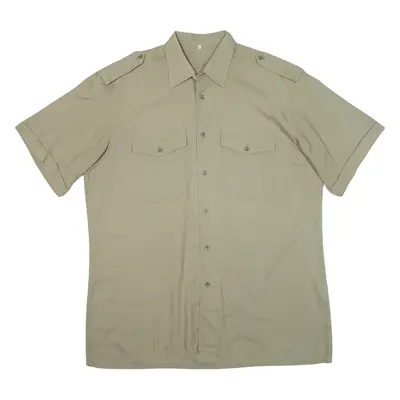 Mens Plain Shirt Green XL